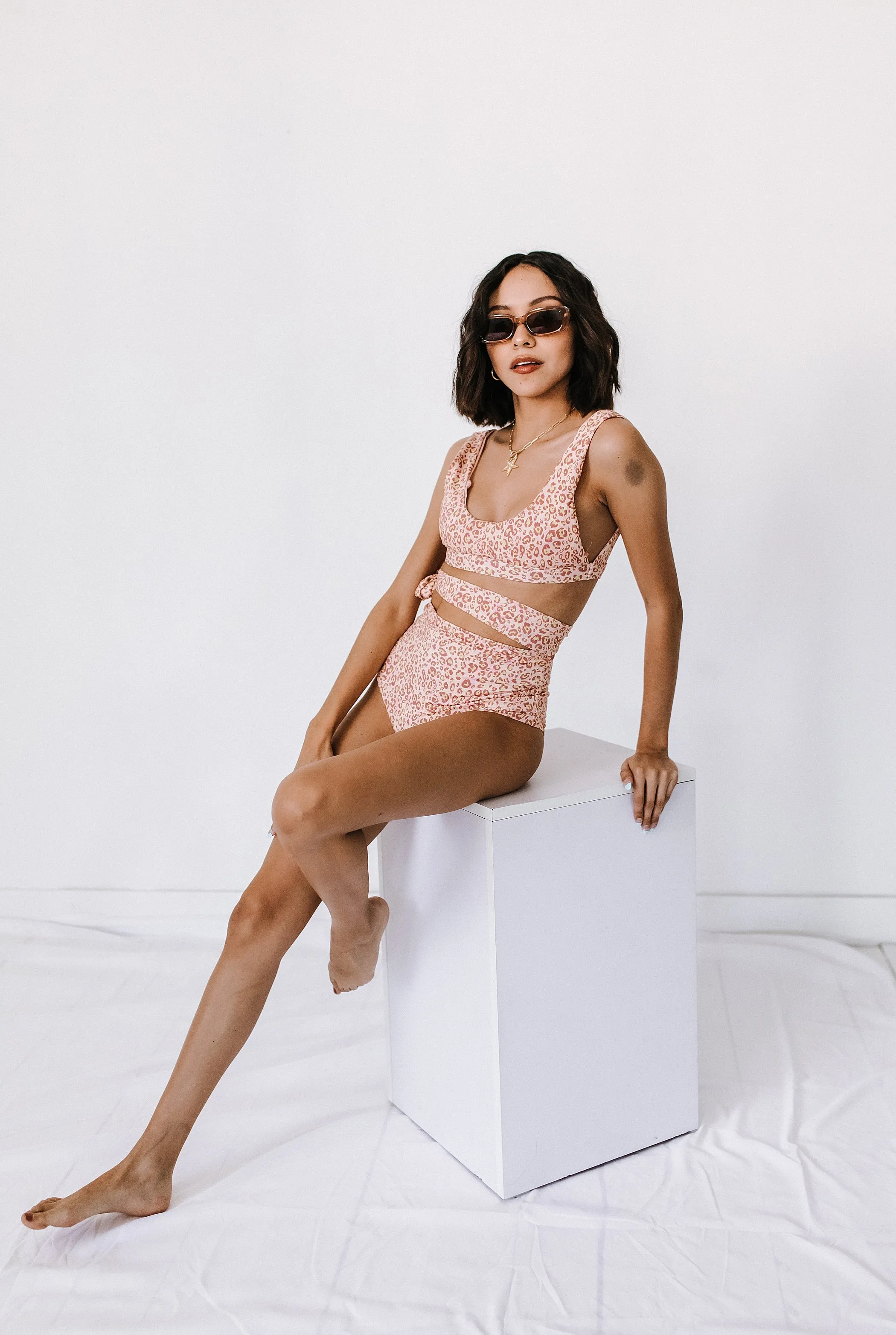 Beach Bound Leopard Top