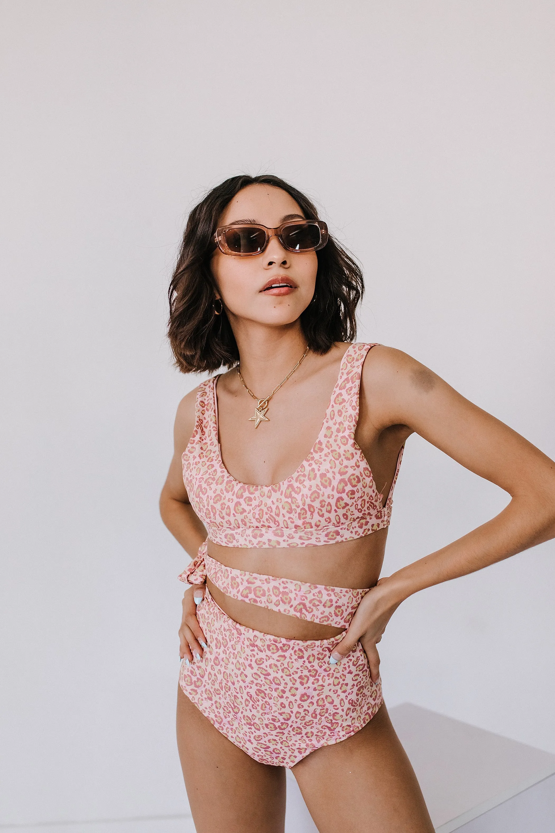 Beach Bound Leopard Top