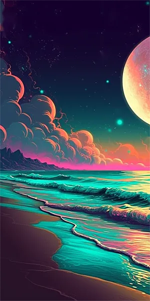 Beach Diy Paint By Numbers Kits UK For Adult Kids MJ8500