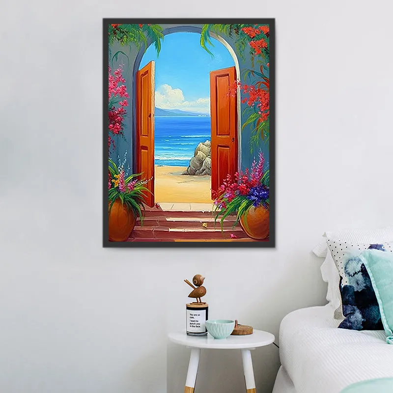 Beach Paint By Numbers Kits UK MJ8509
