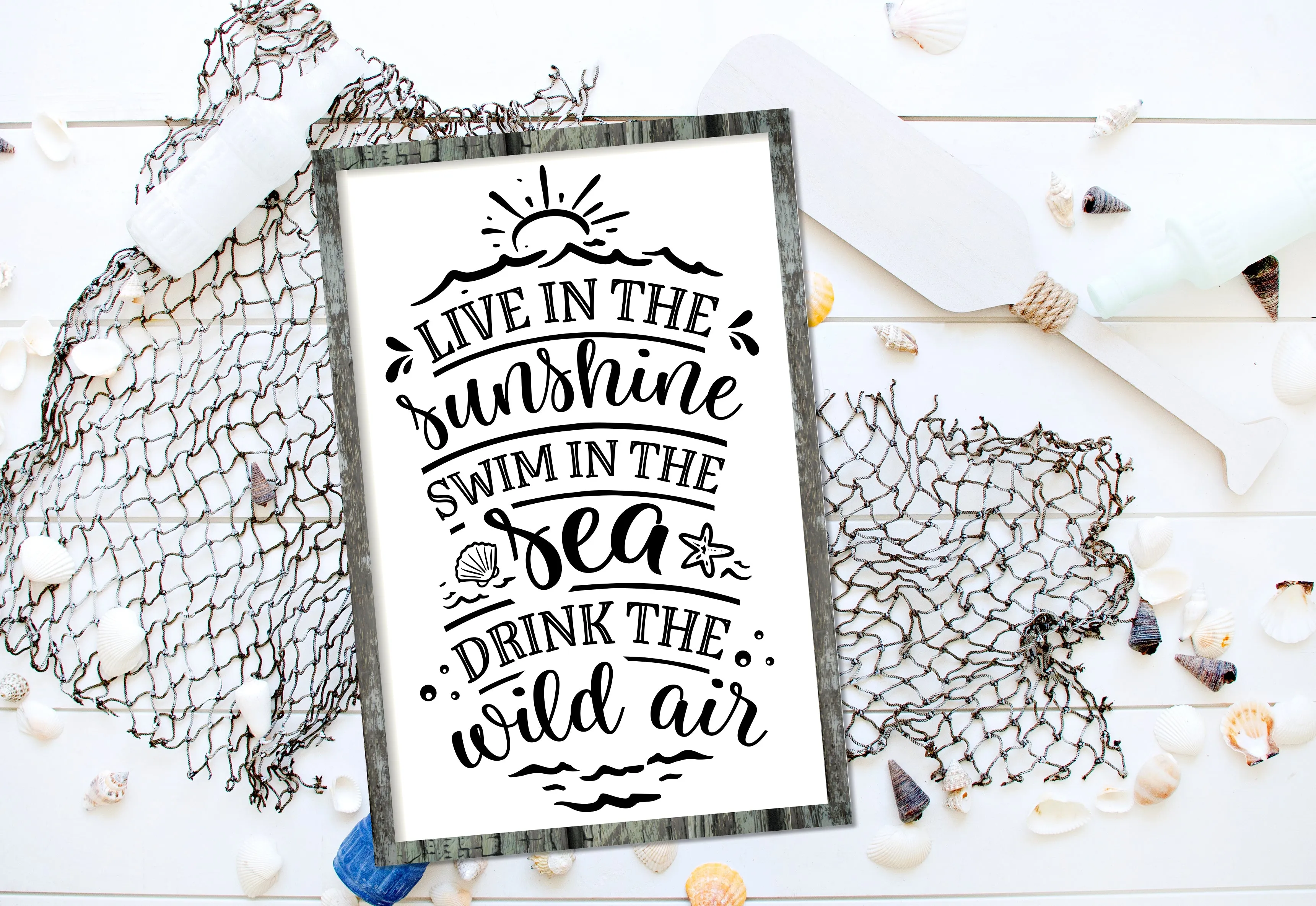 Beach Vibes Collection -Framed Décor
