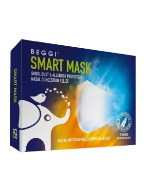 Beggi Smart Mask - 5 Mask (White)
