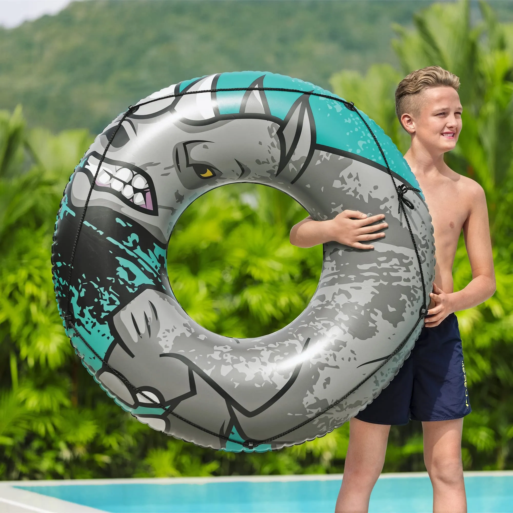 Bestway 48"/ 1.22M Rhino Rider Swim Tube (Contents:1 swim ring, repair patch.)