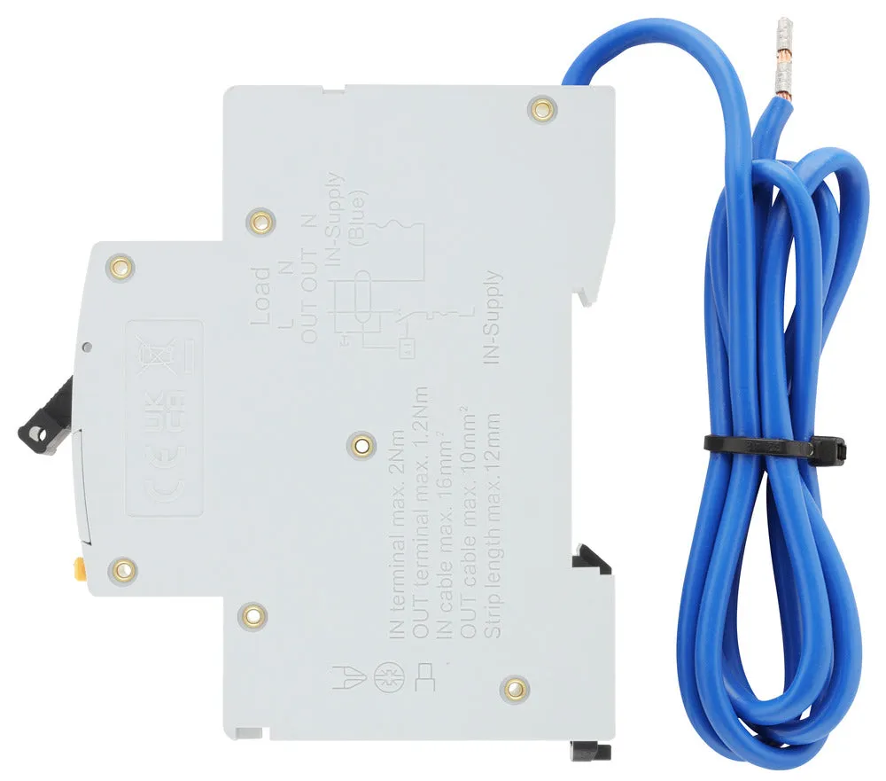 BG CUCRC32A 32A SP 1 Module C Curve 6kA 30mA Type A Compact RCBO