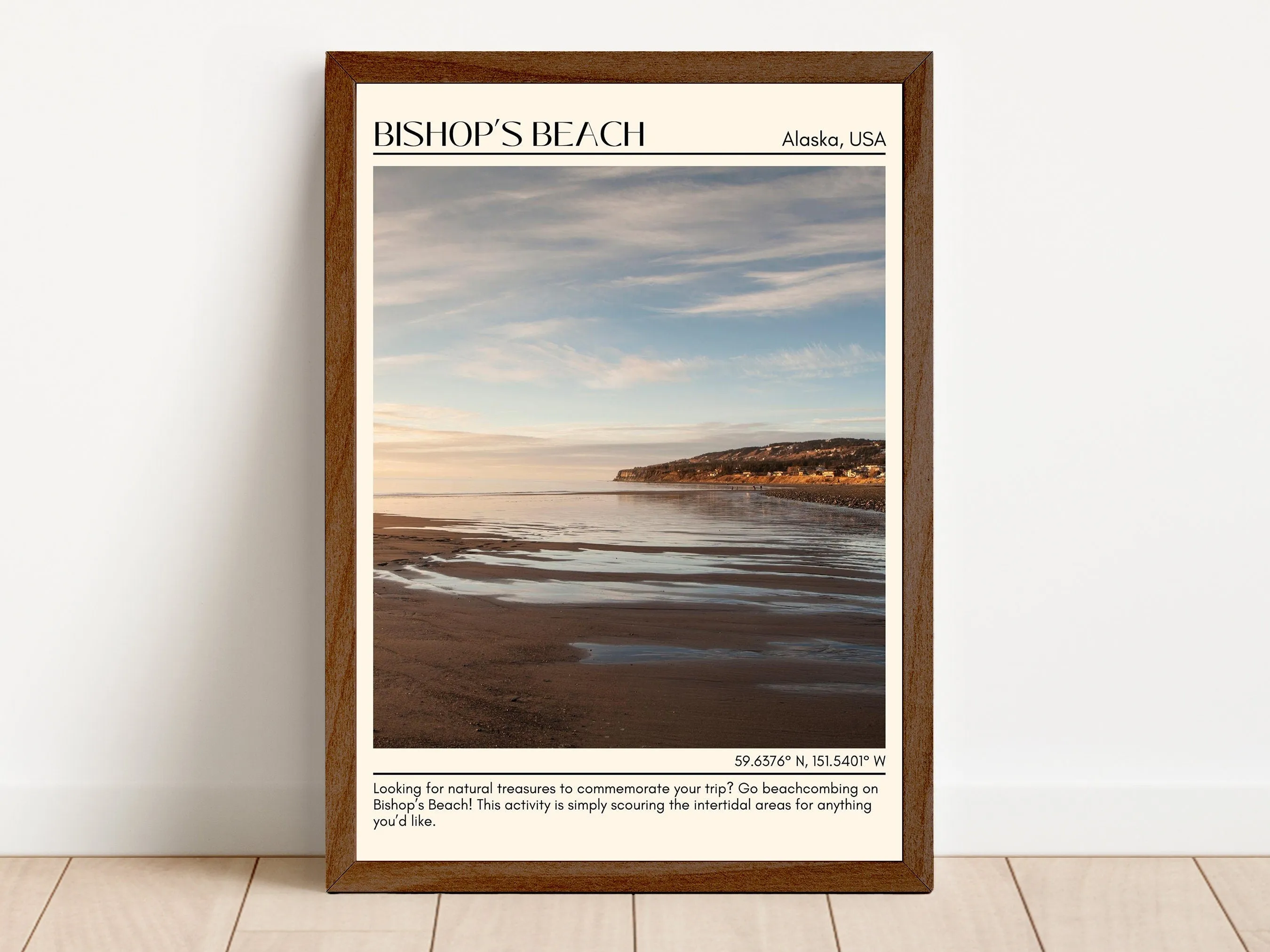Bishop Beach Wall Art Canvas, Alaska, USA