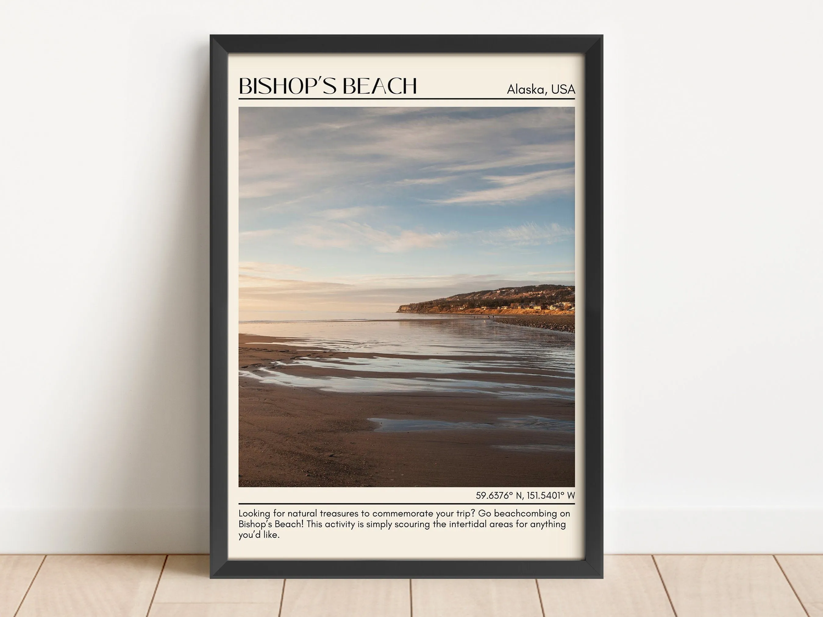 Bishop Beach Wall Art Canvas, Alaska, USA