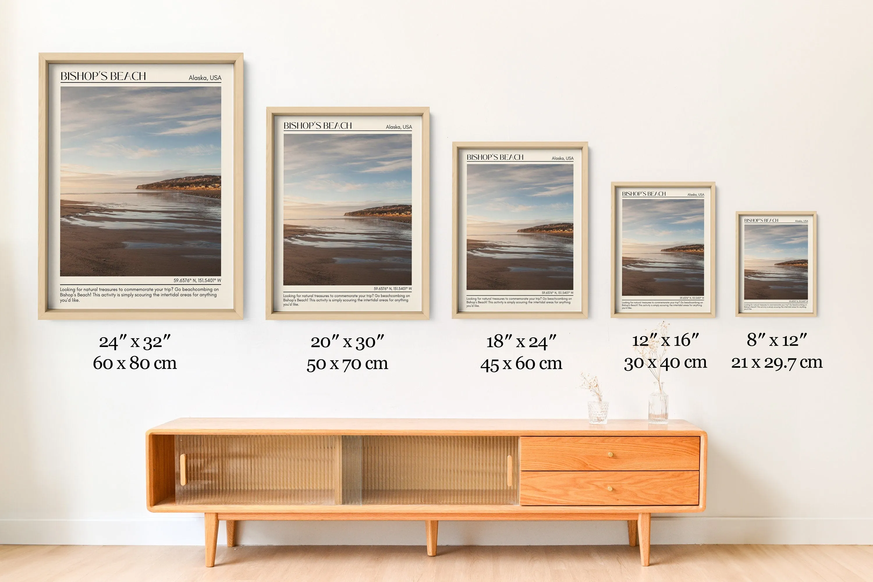 Bishop Beach Wall Art Canvas, Alaska, USA