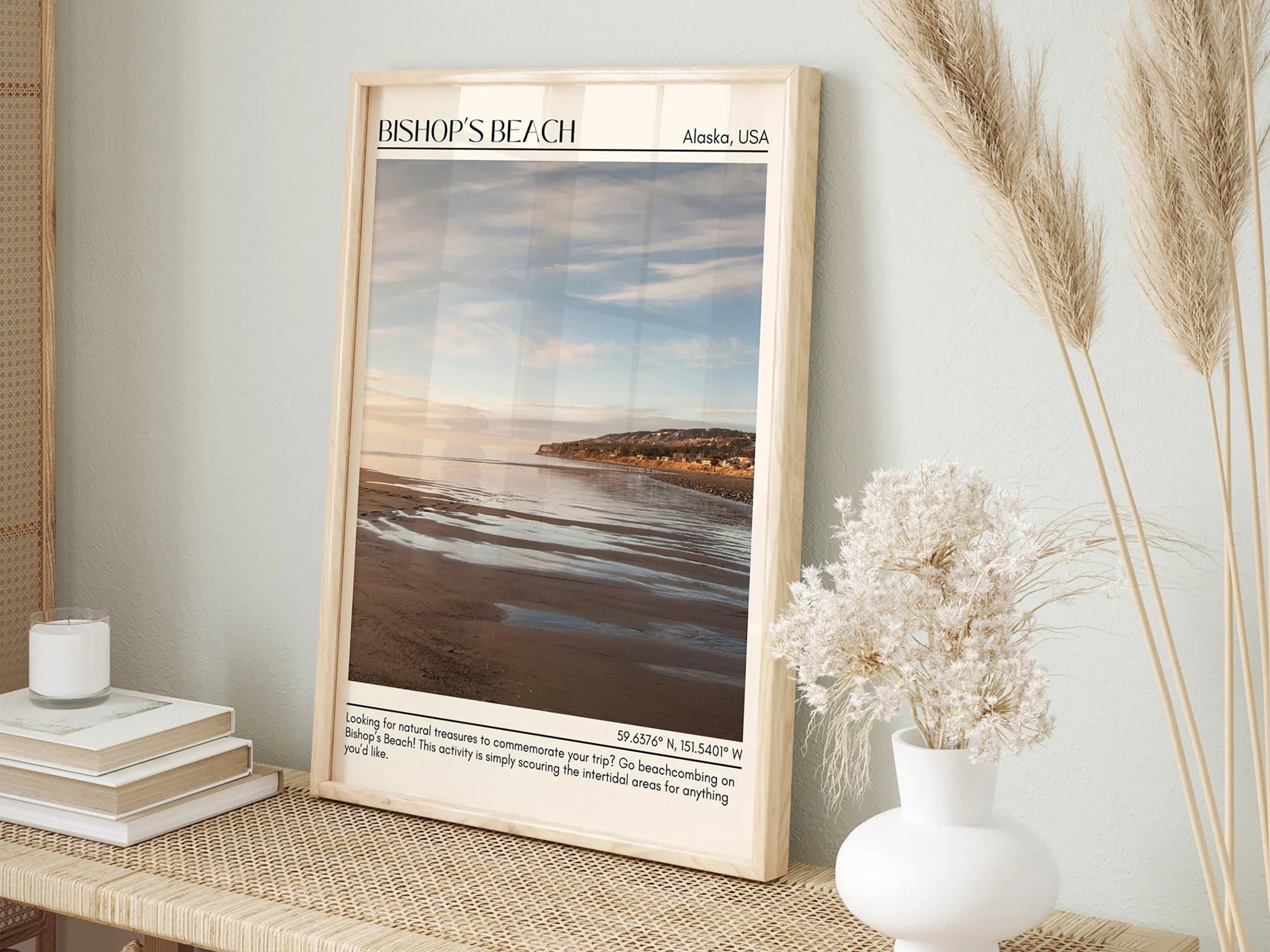 Bishop Beach Wall Art Canvas, Alaska, USA