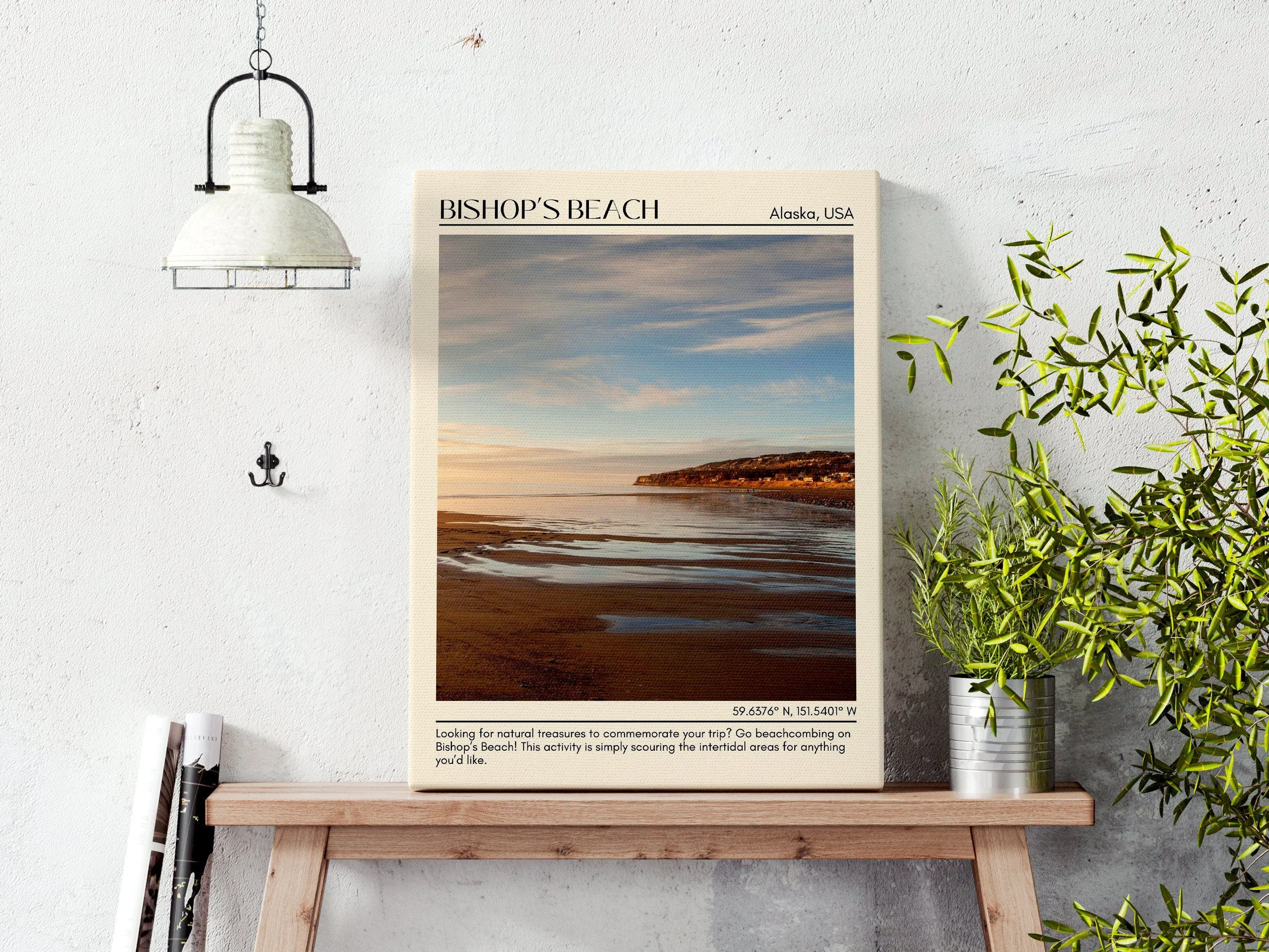 Bishop Beach Wall Art Canvas, Alaska, USA
