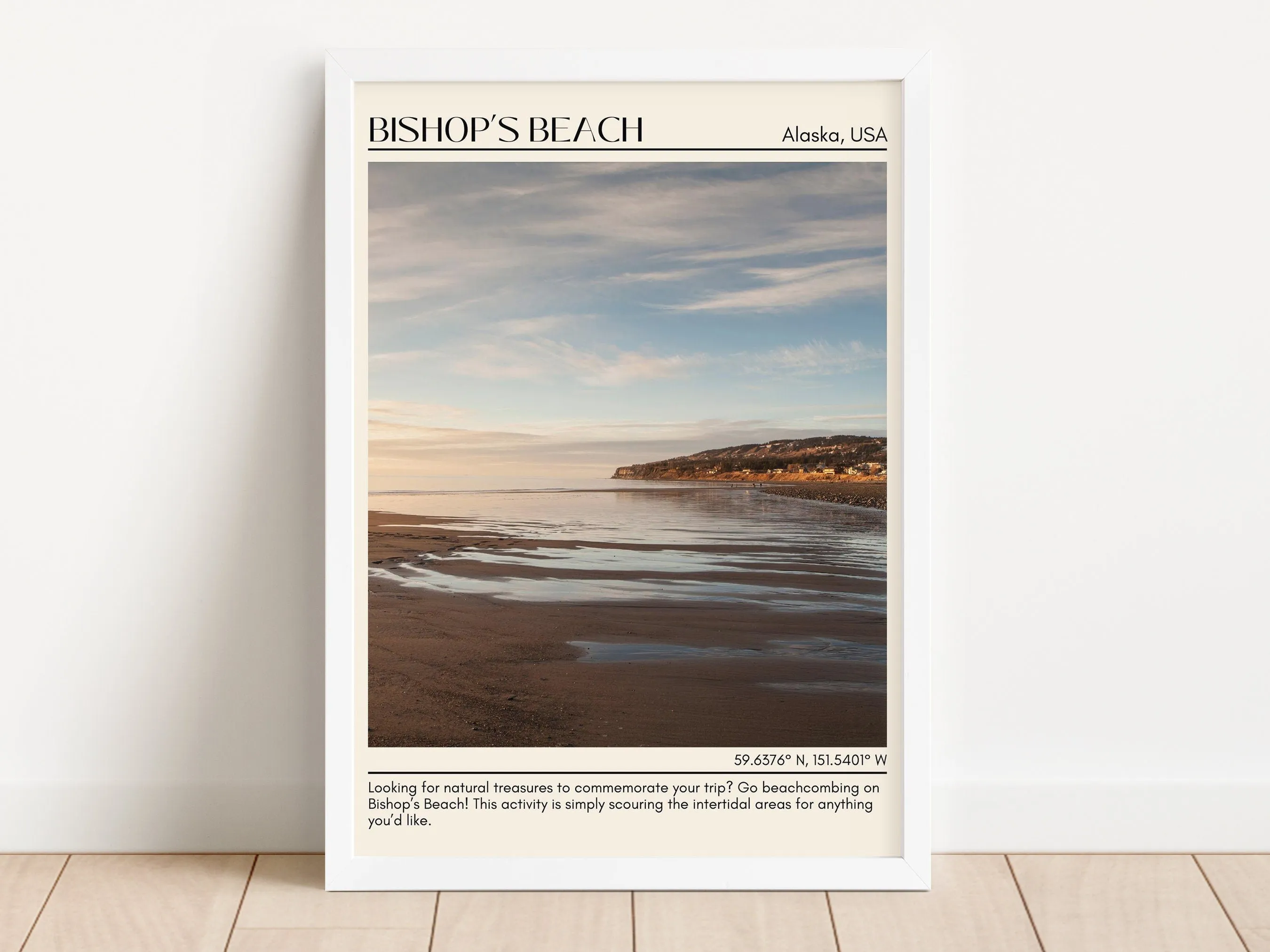Bishop Beach Wall Art Canvas, Alaska, USA