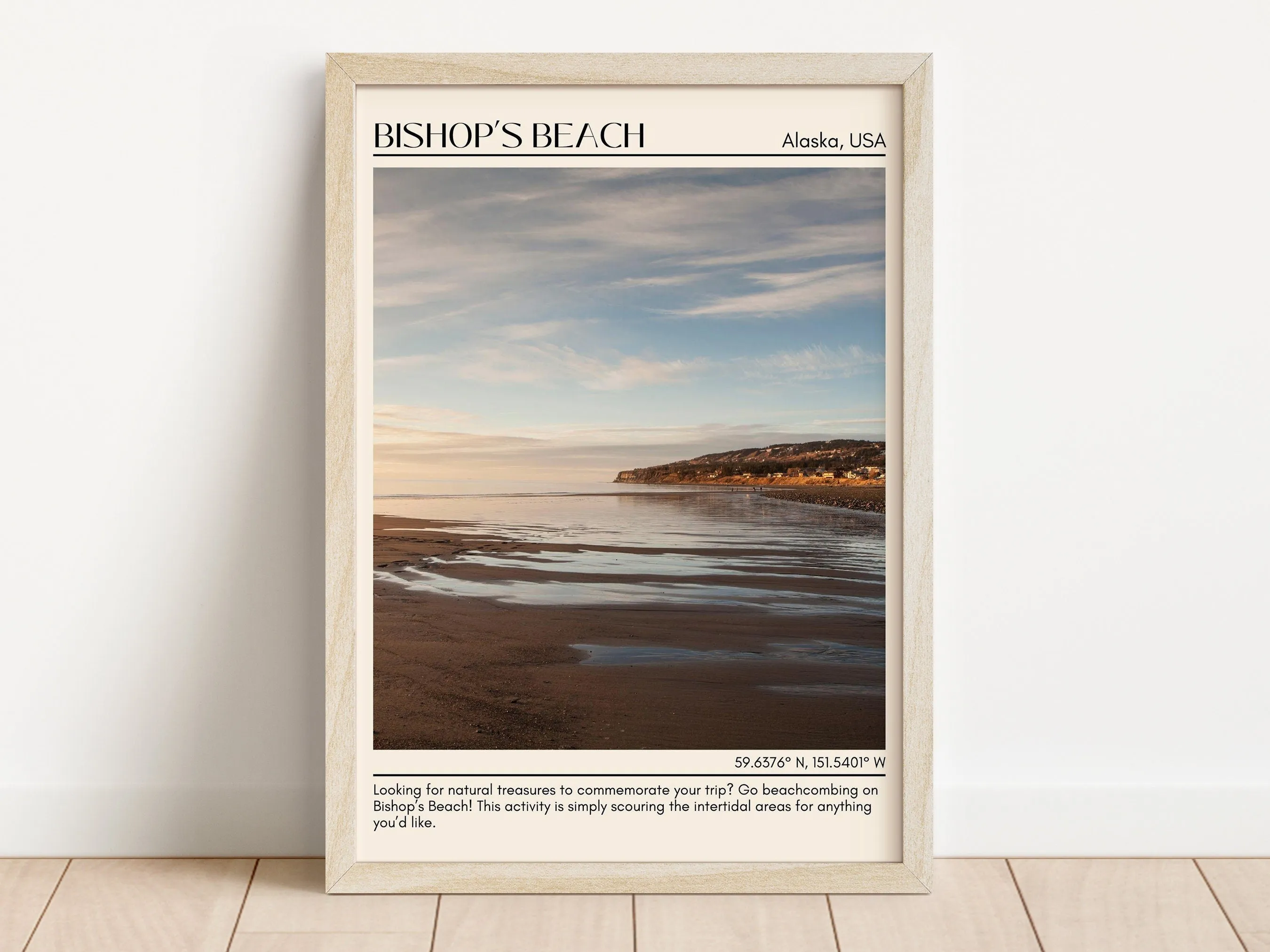 Bishop Beach Wall Art Canvas, Alaska, USA