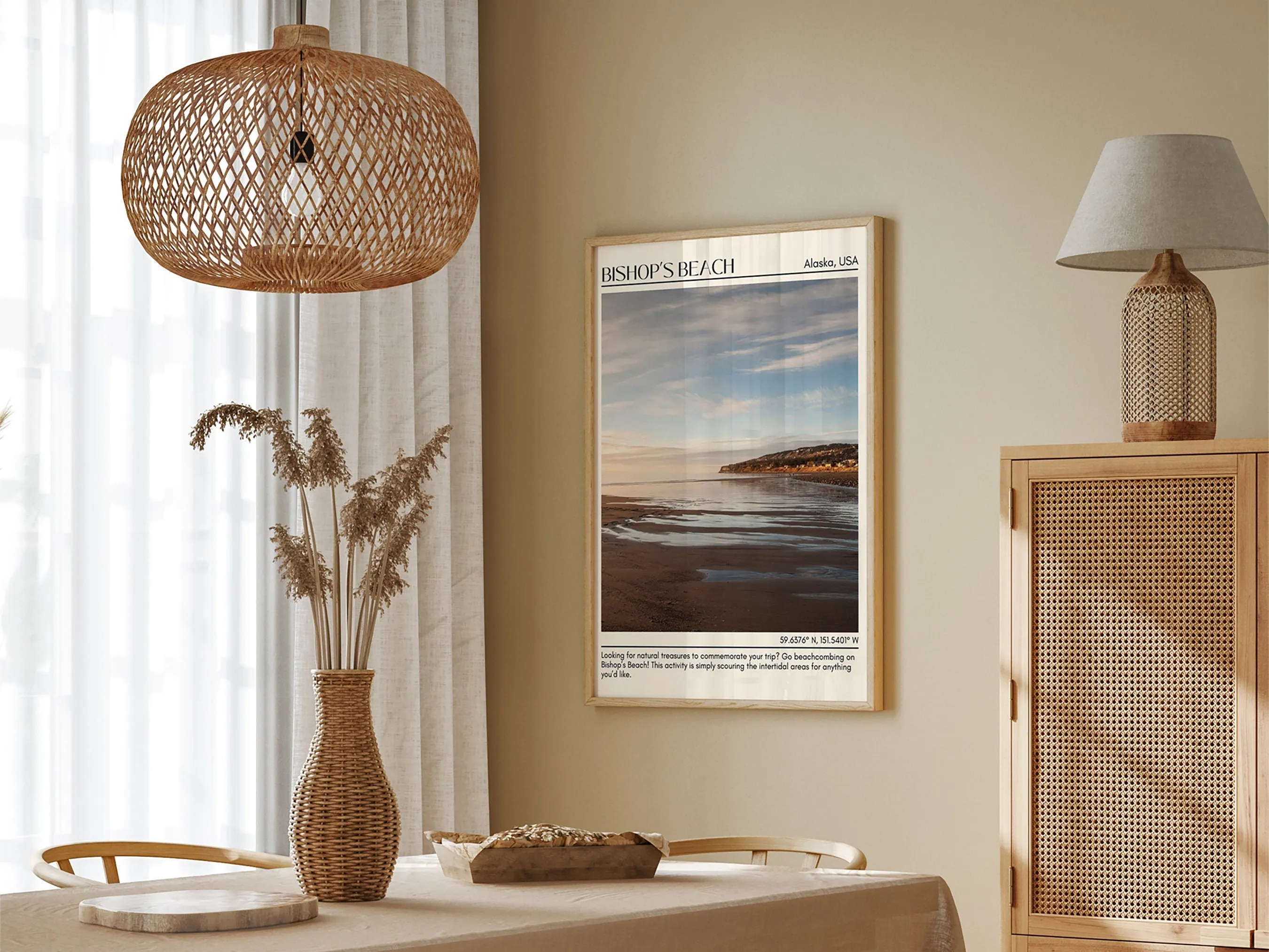 Bishop Beach Wall Art Canvas, Alaska, USA