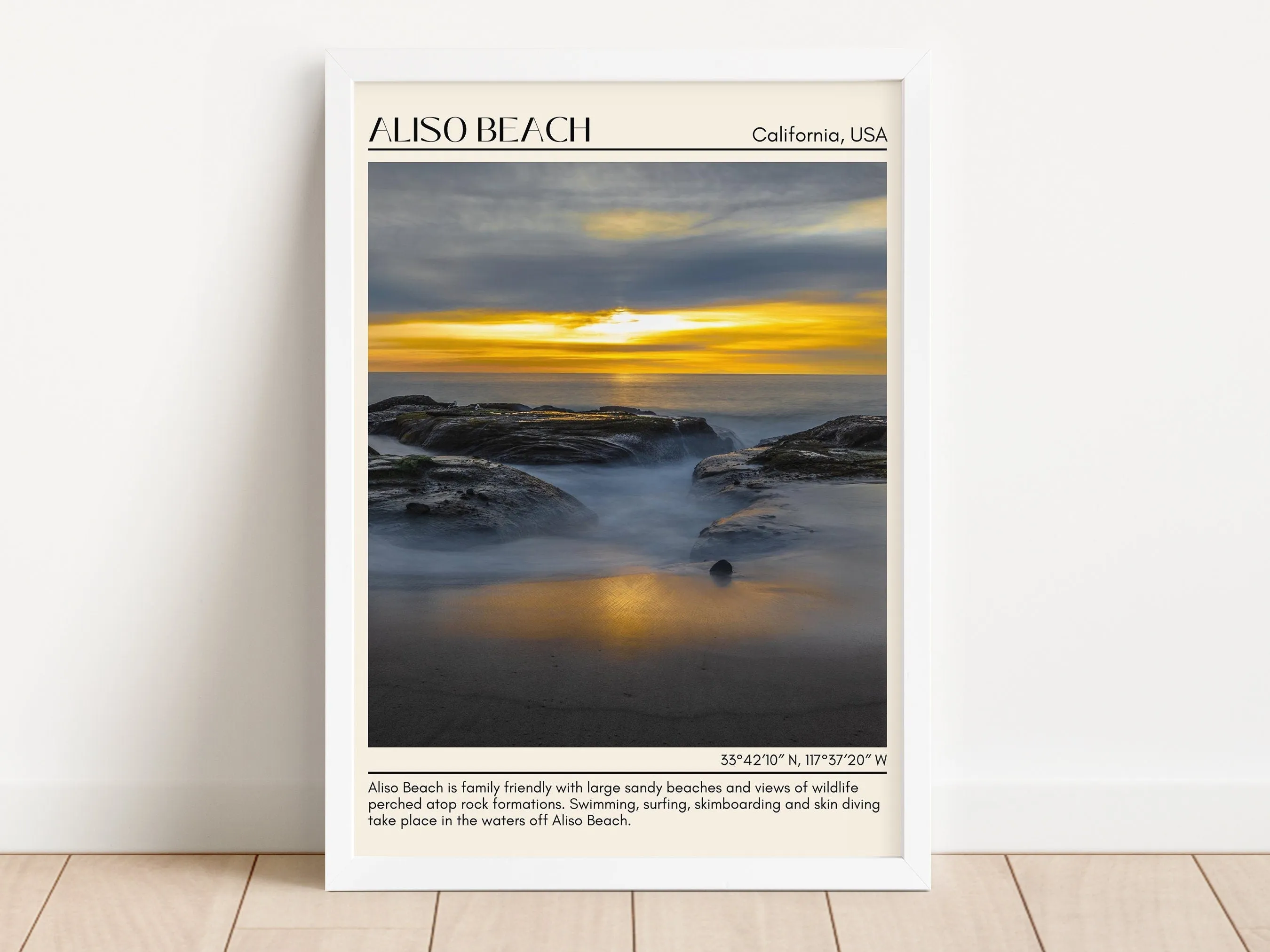 Black Beach Wall Art Canvas, USA