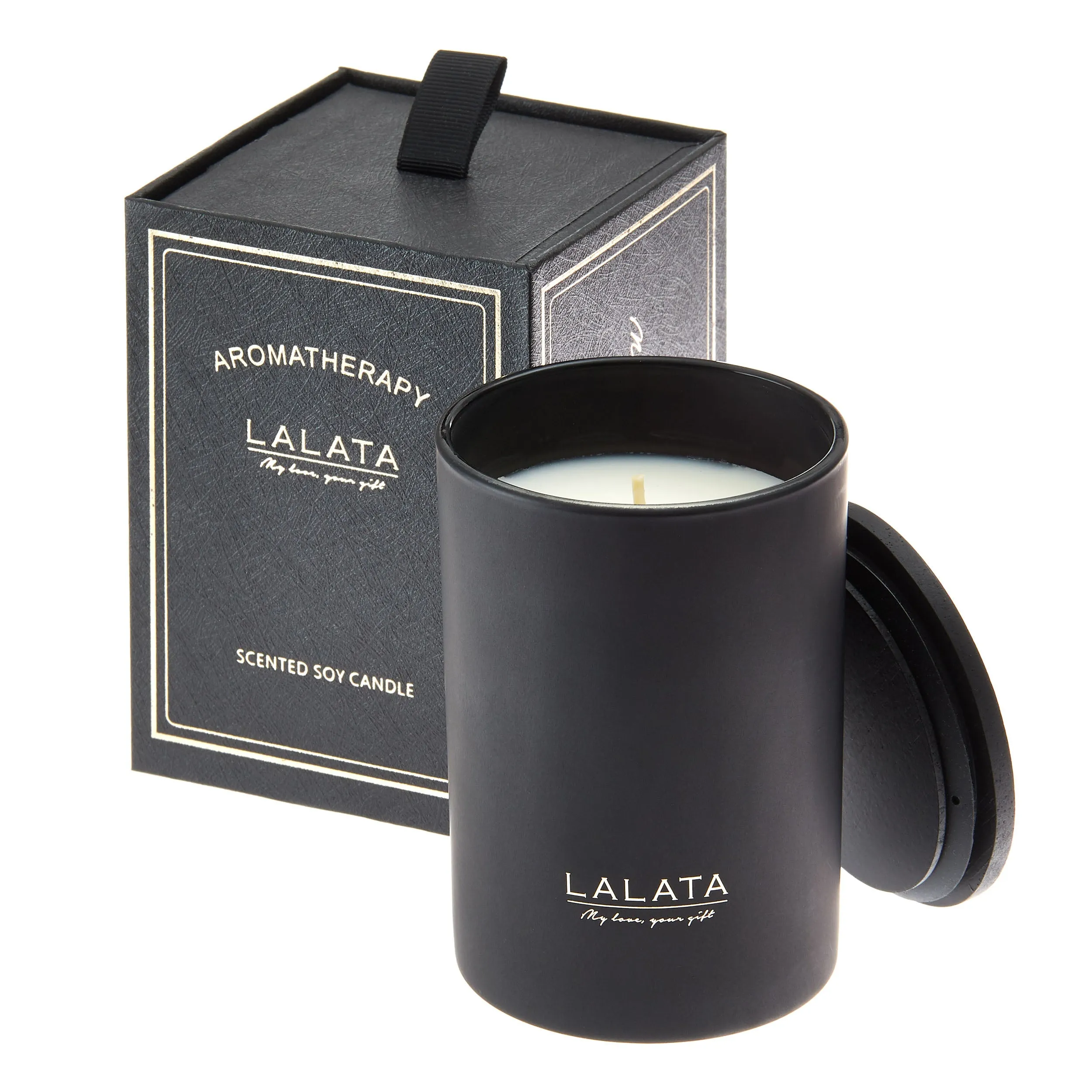 Black Candle - Scented Pink Champagne