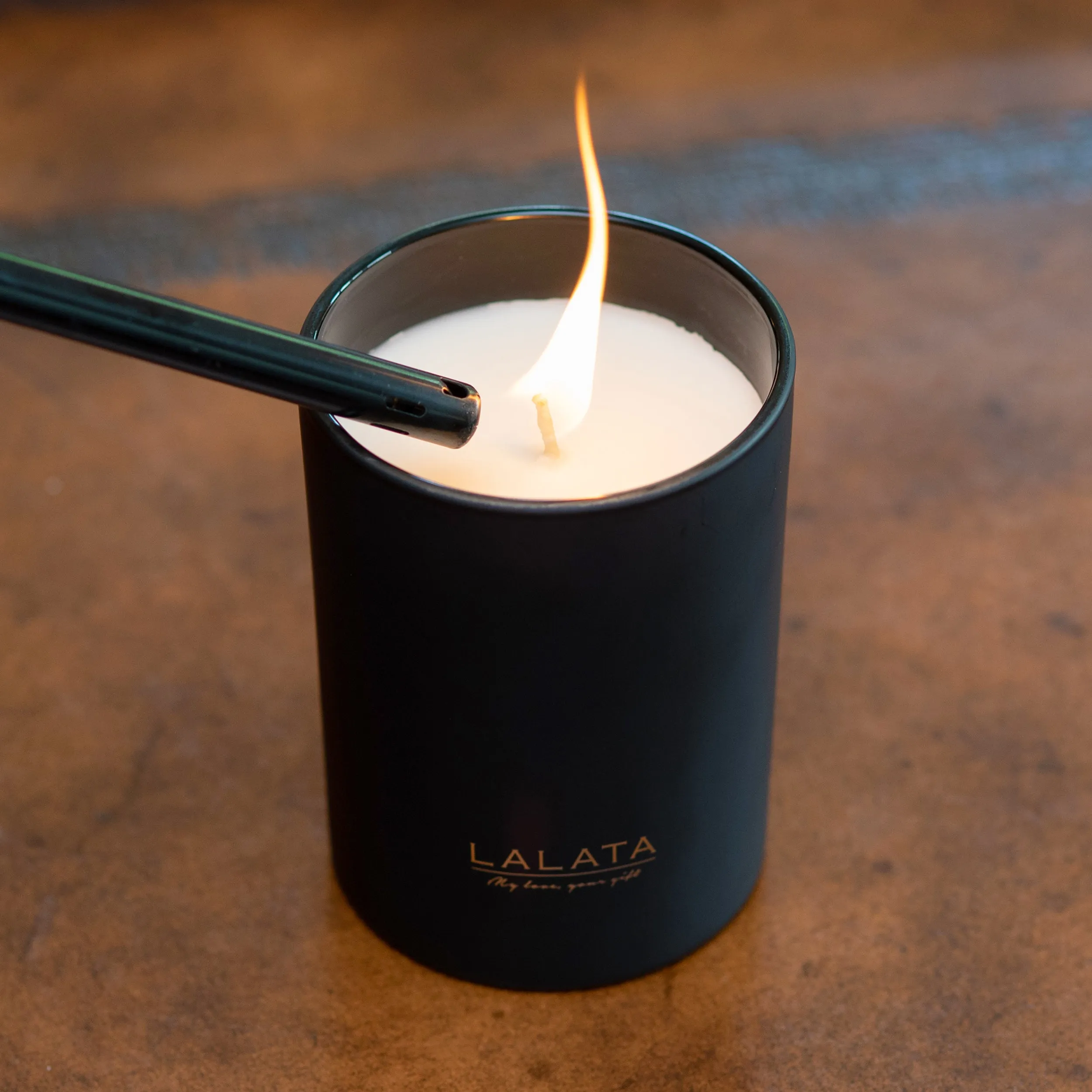 Black Candle - Scented Pink Champagne