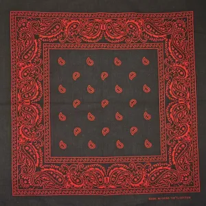 Black Red Bandana