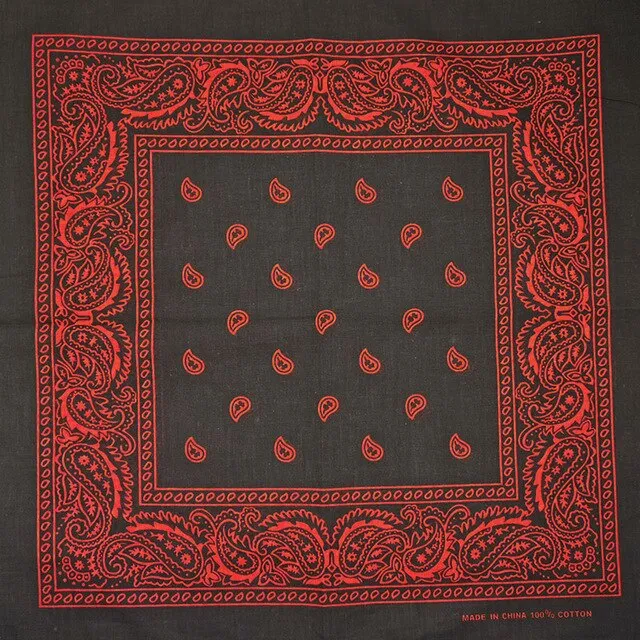 Black Red Bandana
