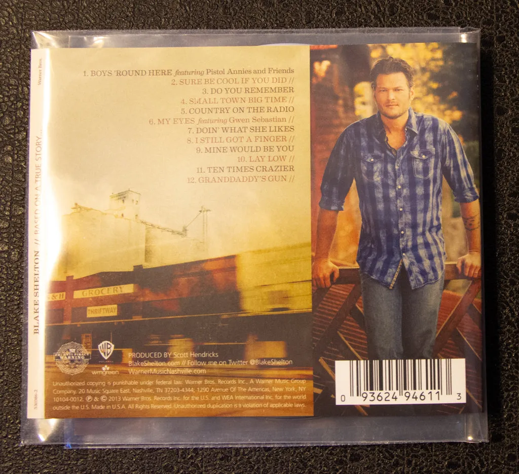 Blake Shelton: Based On A True Story... (2013 Wea) CD