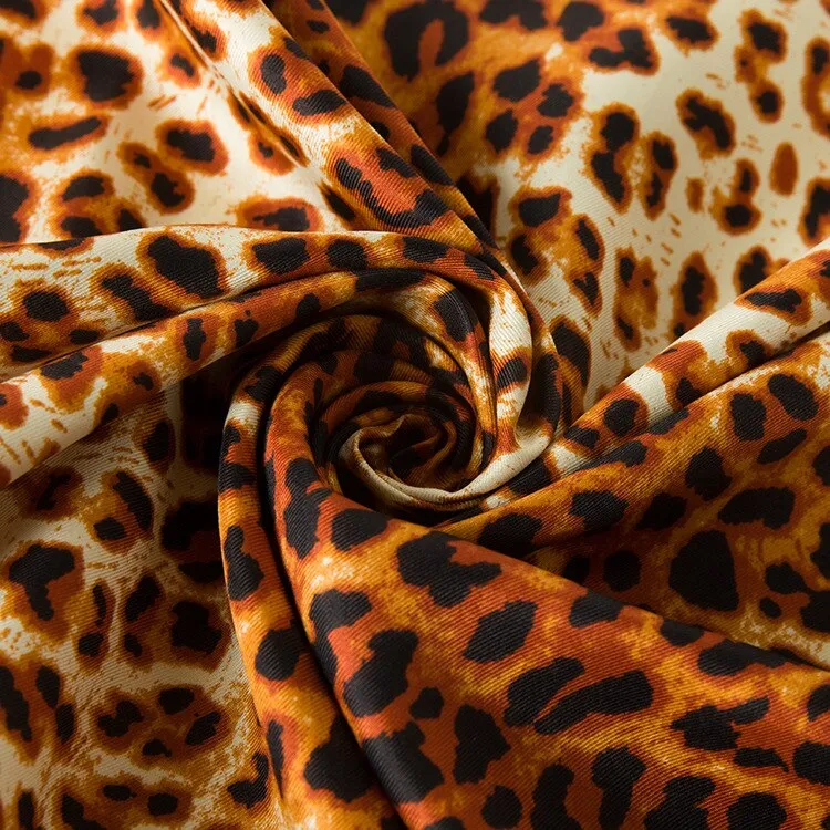 Blaues Leopard Paisley Tuch