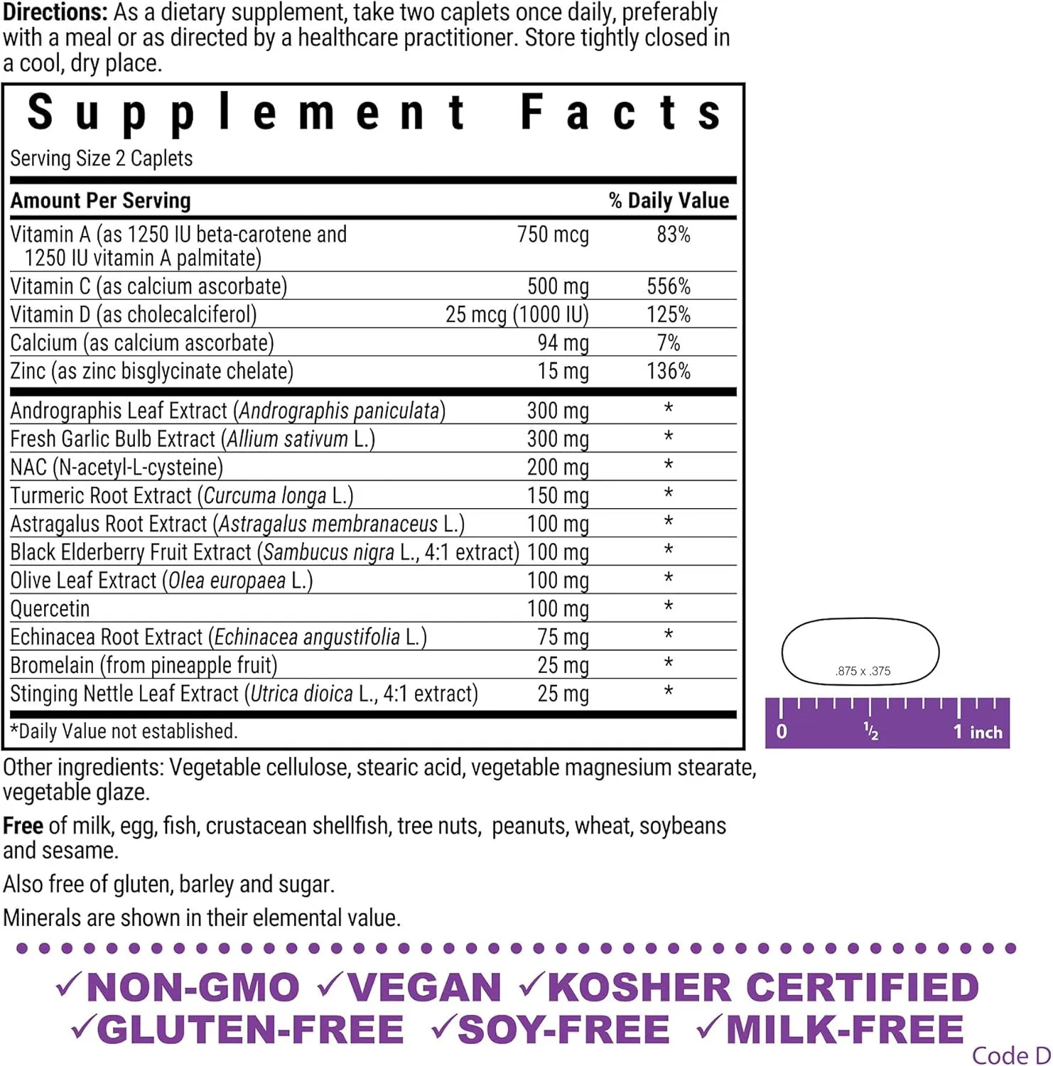 Bluebonnet Nutrition Targeted Choice Wellness Support, Immune Defense Whole Food-Based Formula, Seasonal Support, Soy-Free, Gluten-Free, Kosher, Non-GMO, Dairy-Free, Vegetarian, 60 Caplets, 30 Serving