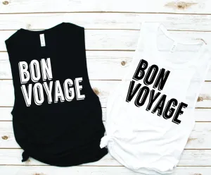 Bon Voyage Muscle Tank - Vacation Tees by Hustle and Soul Clothing