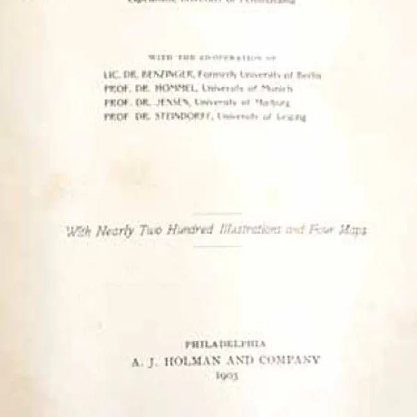 Book: Explorations in Bible Lands During the 19th Century by Hermann Hilprecht