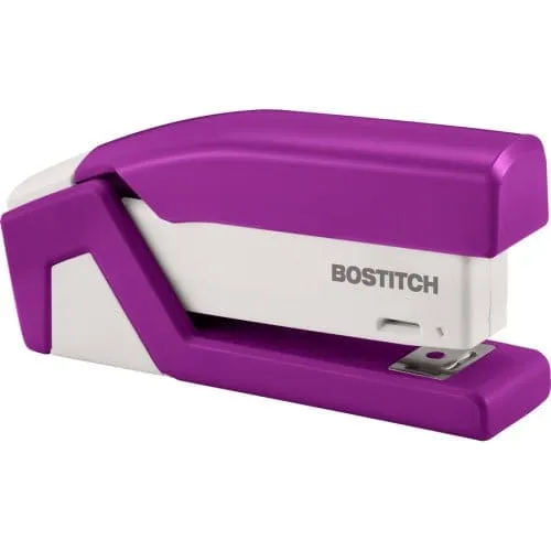 Bostitch InJoy Spring Powered Compact Stapler 20 Sheets Purple 1558