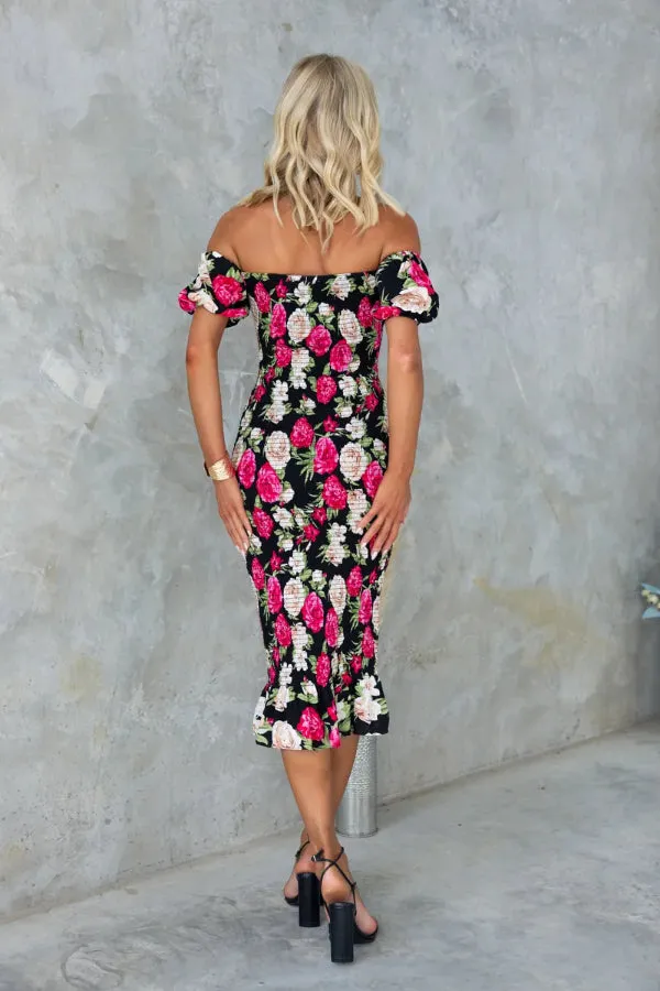 BOTANIC MIDI DRESS