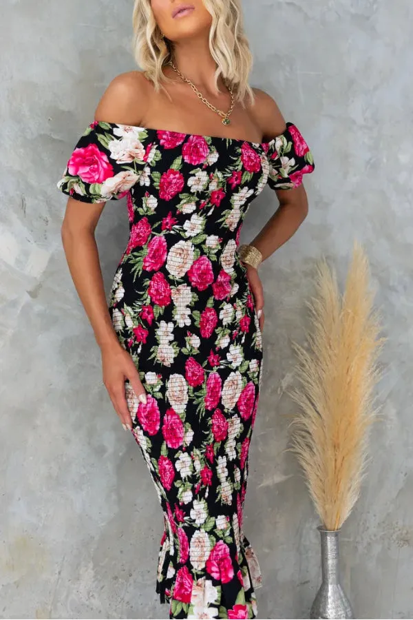 BOTANIC MIDI DRESS