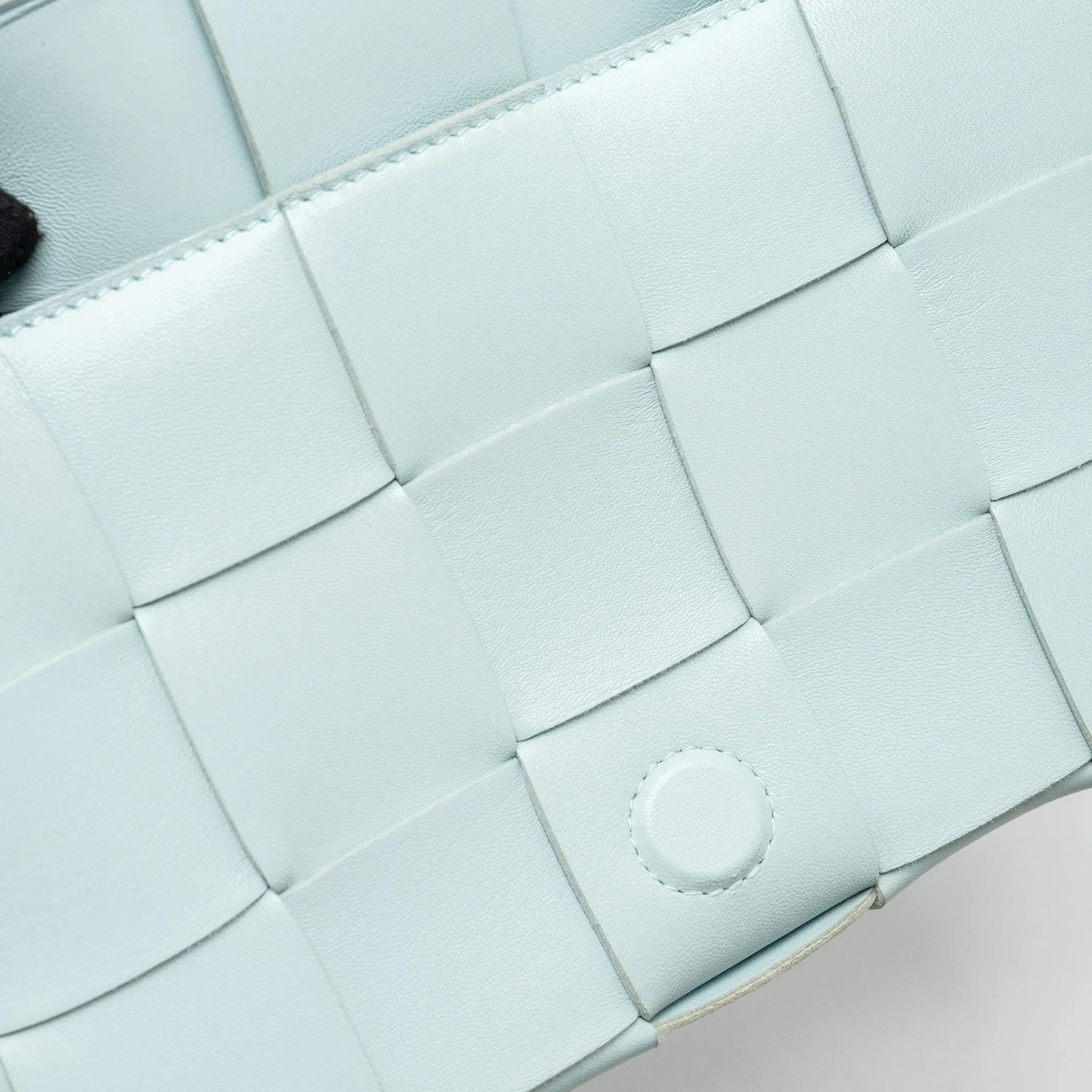 Bottega Veneta Classic Cassette Bag Lambskin Light Blue SHW