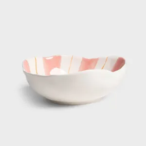 Bowl ray pink large