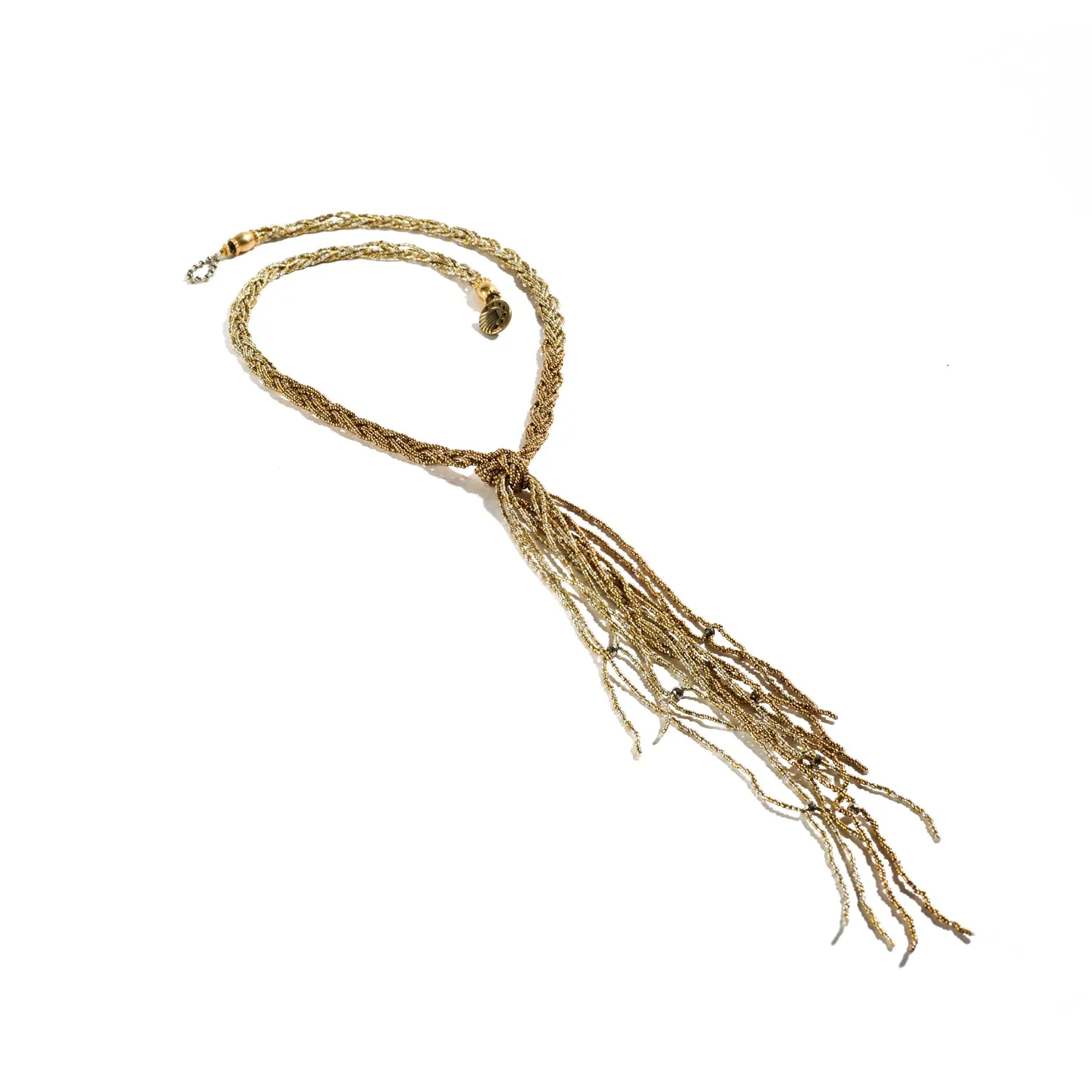 Braided Collar with Pyrite