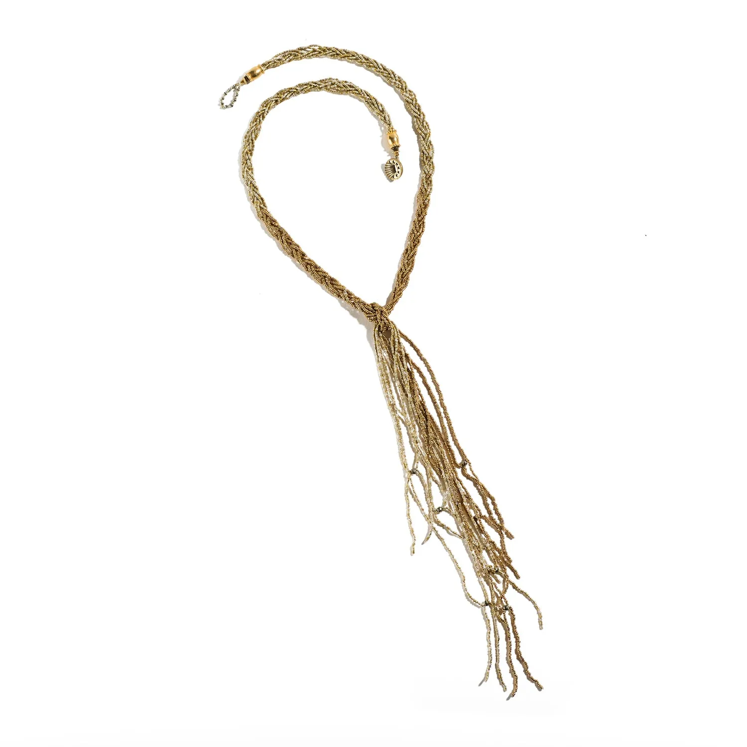 Braided Collar with Pyrite