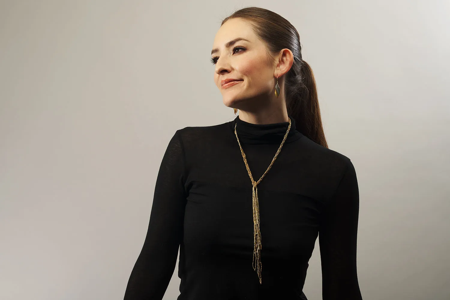 Braided Collar with Pyrite