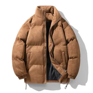 Brown Men's Cotton Down Jacket