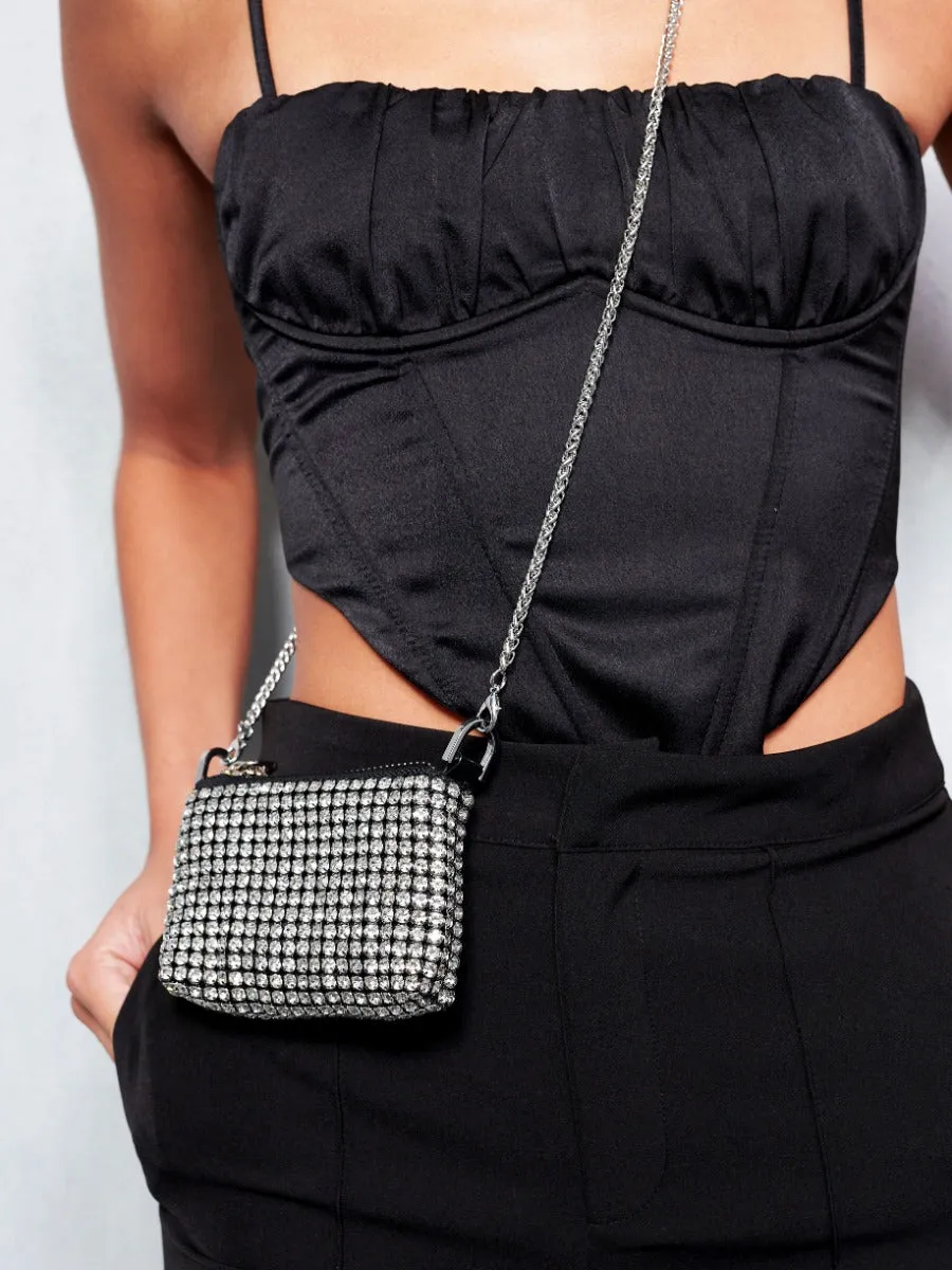 Bubble Rhinestone Party Mini Bag