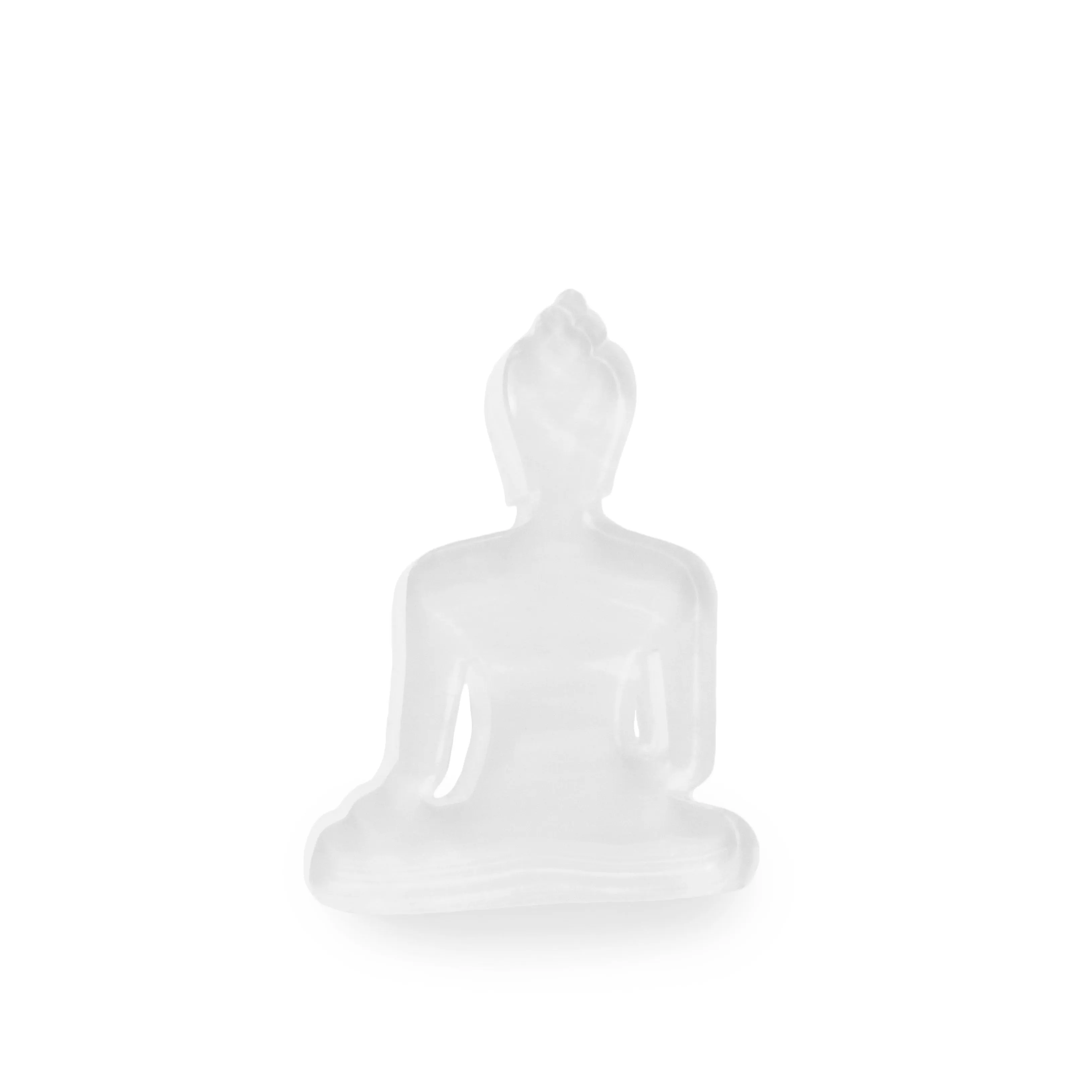 Buddha statue set of 3 - Gray, White and Turquoise