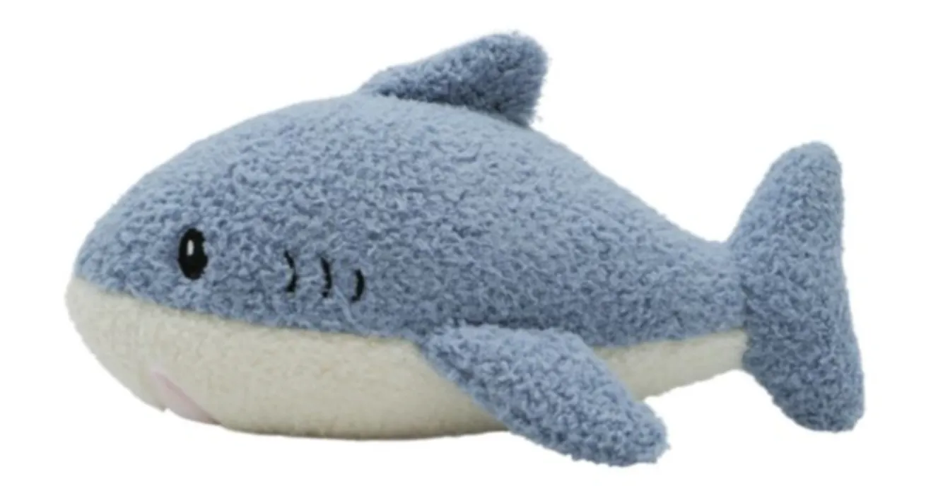 Bud'Z Compact Shark Plush Dog Toy