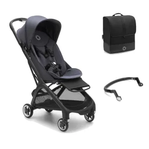 Bugaboo Butterfly Stroller with Travel Bag & Bumper Bar - Stormy Blue