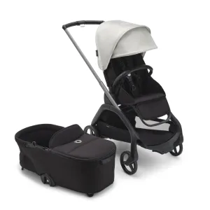 Bugaboo Dragonfly Pushchair with Carrycot - Graphite/Midnight Black/Misty White