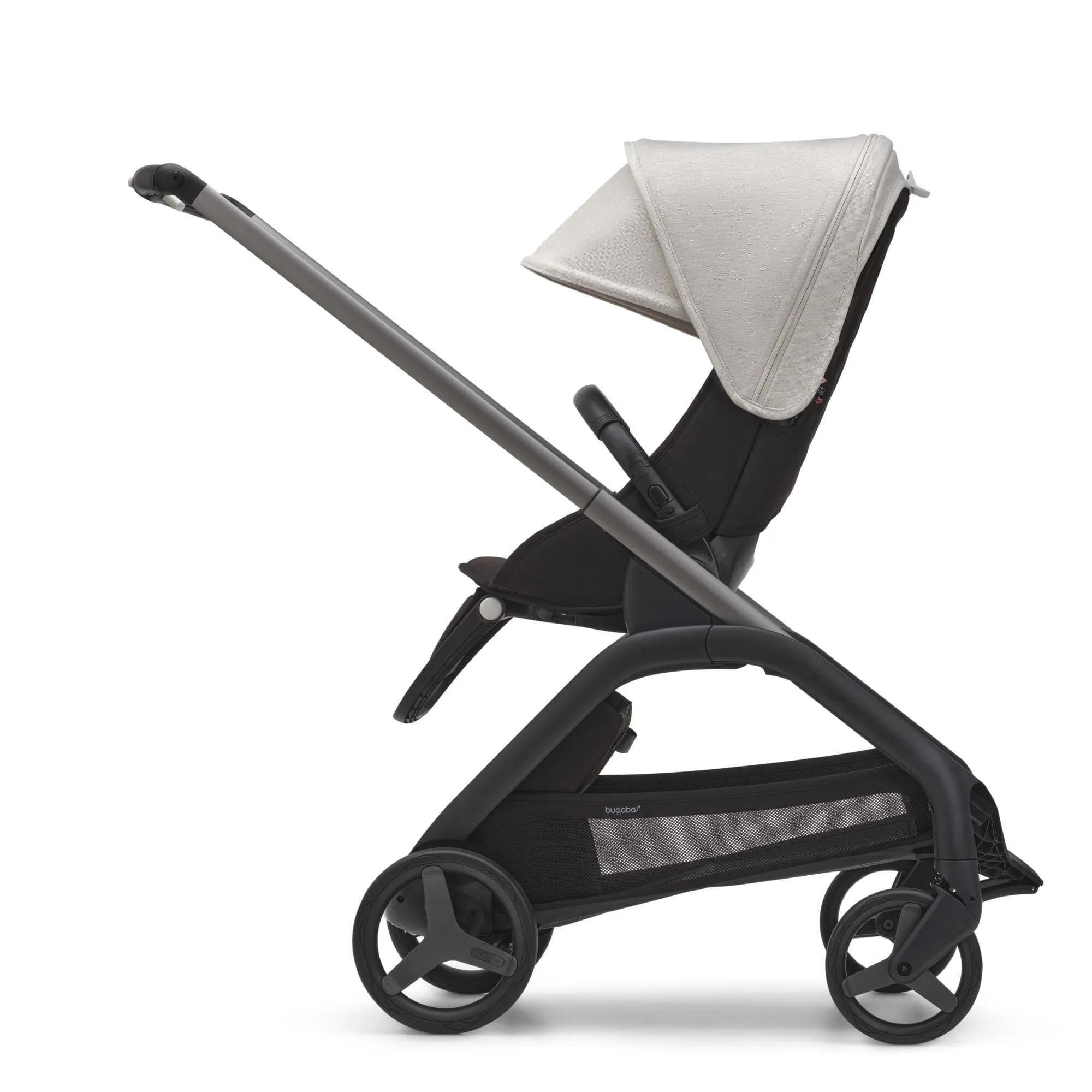 Bugaboo Dragonfly Pushchair with Carrycot - Graphite/Midnight Black/Misty White