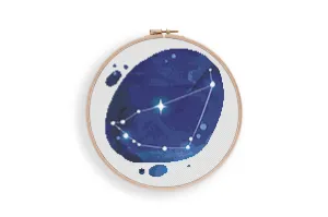 Capricorn Zodiac Cross Stitch Pattern #1224