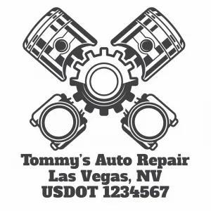 Car Service, Auto Repair, Mechanic Company Name Truck Decal, 2 Pack