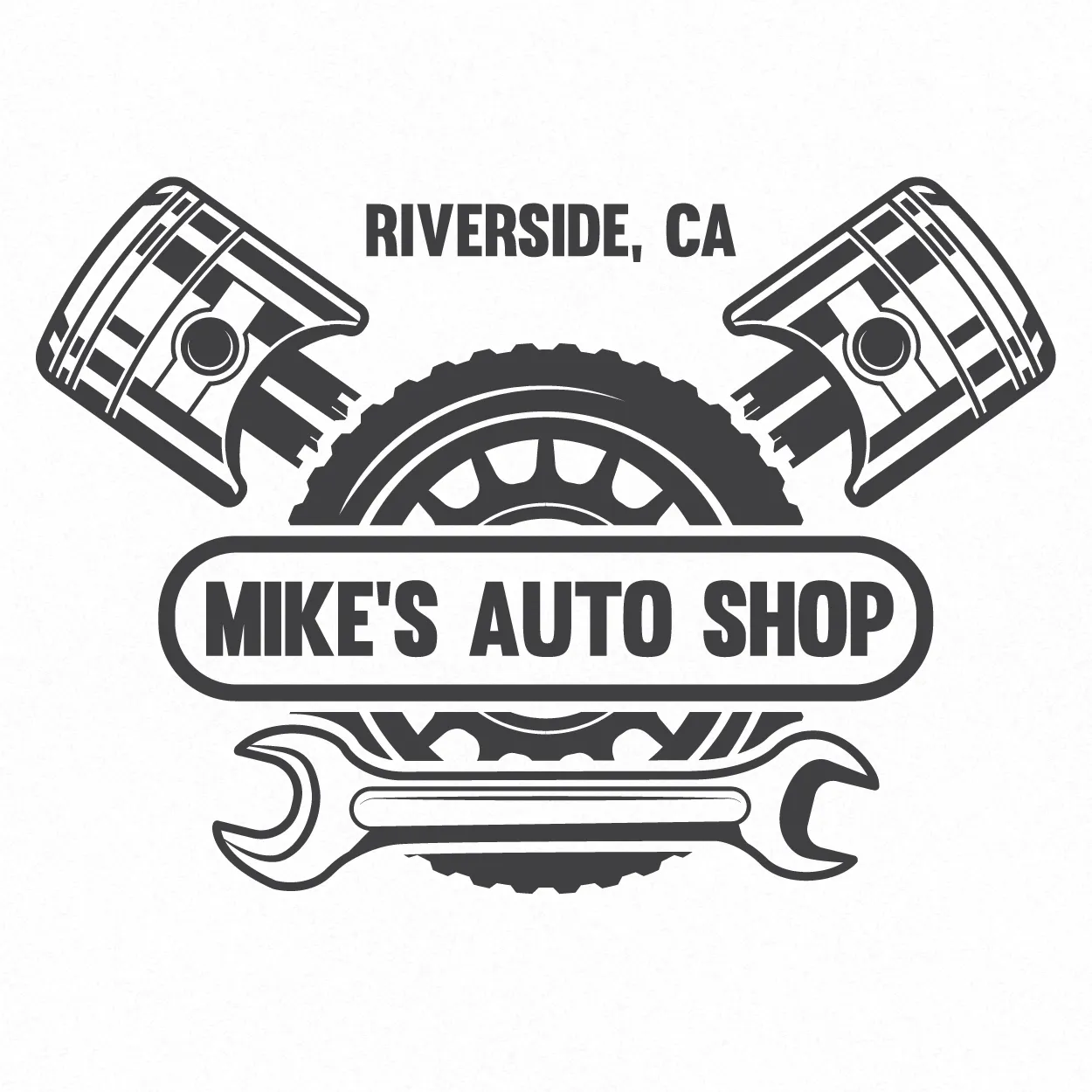Car Service, Auto Repair, Mechanic Company Name Truck Decal, 2 Pack