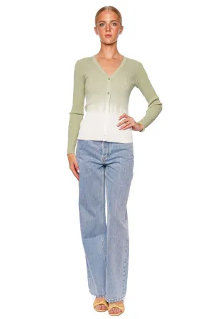 Cargo Jade Tie Dye Ribbed Sweater