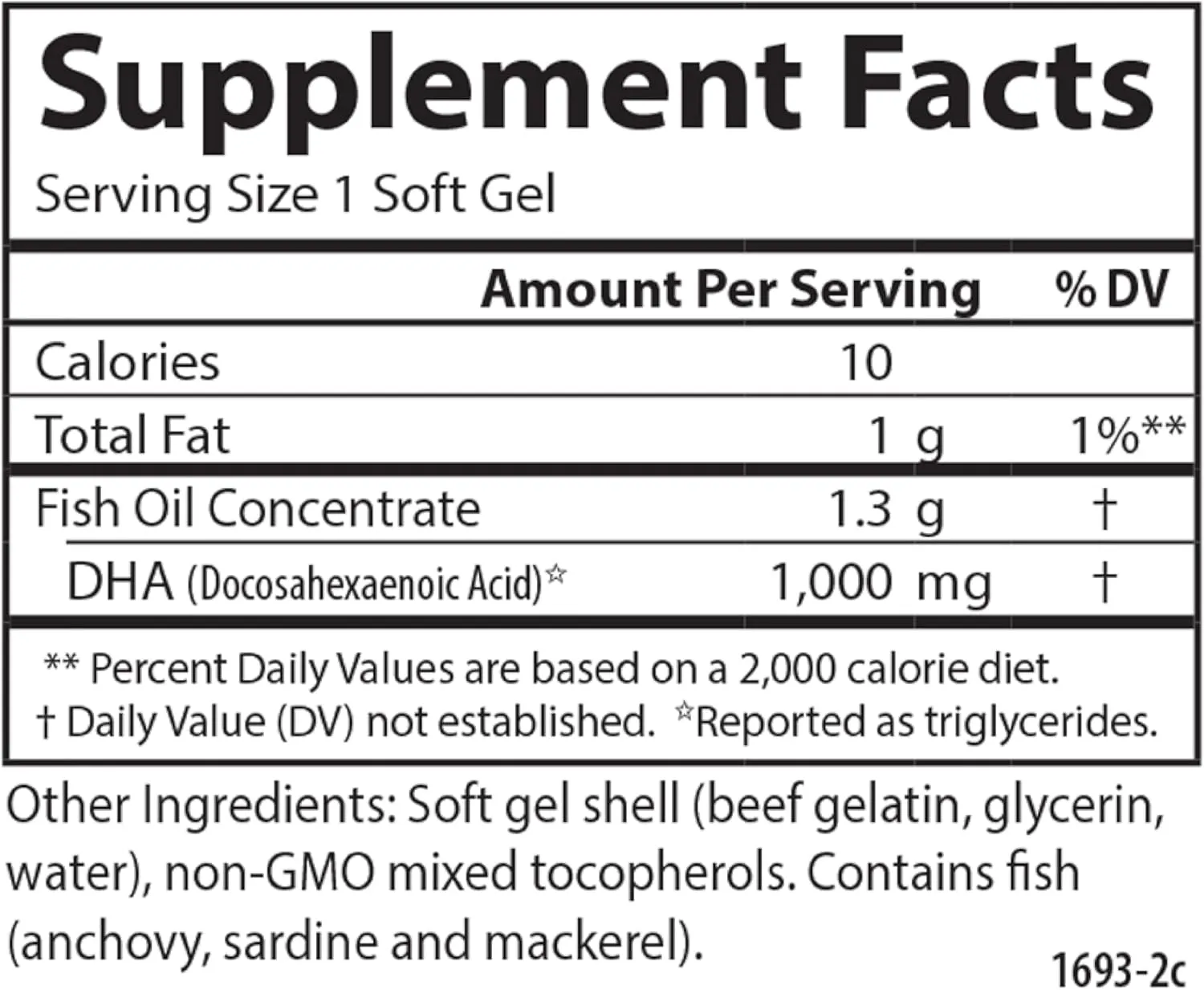 Carlson - Elite DHA Gems, 1000 mg DHA, Wild Caught, Sustainably Sourced, Brain Function & Healthy Vision, 120 Softgels