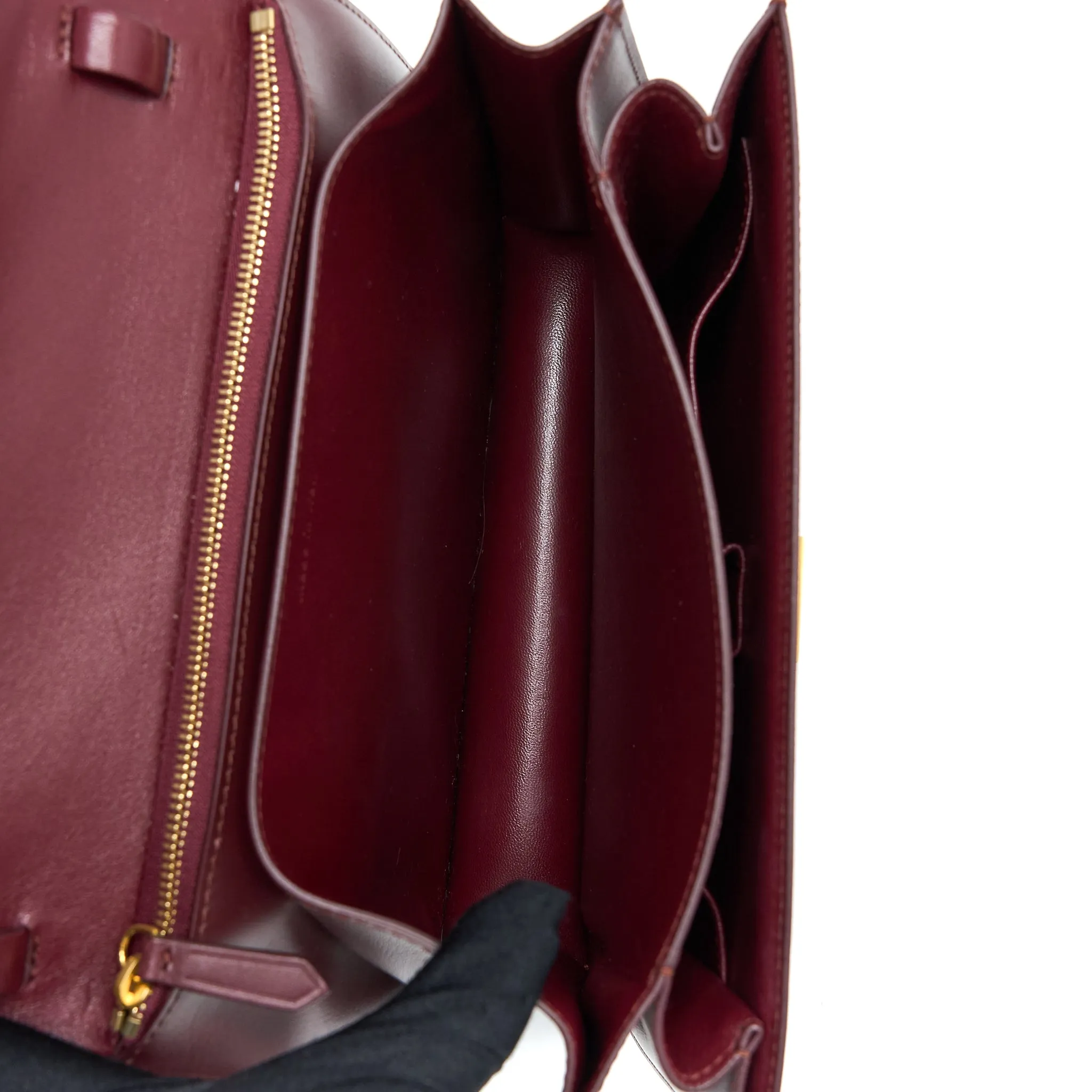 Celine Classic Medium Box Calfskin Burgundy GHW