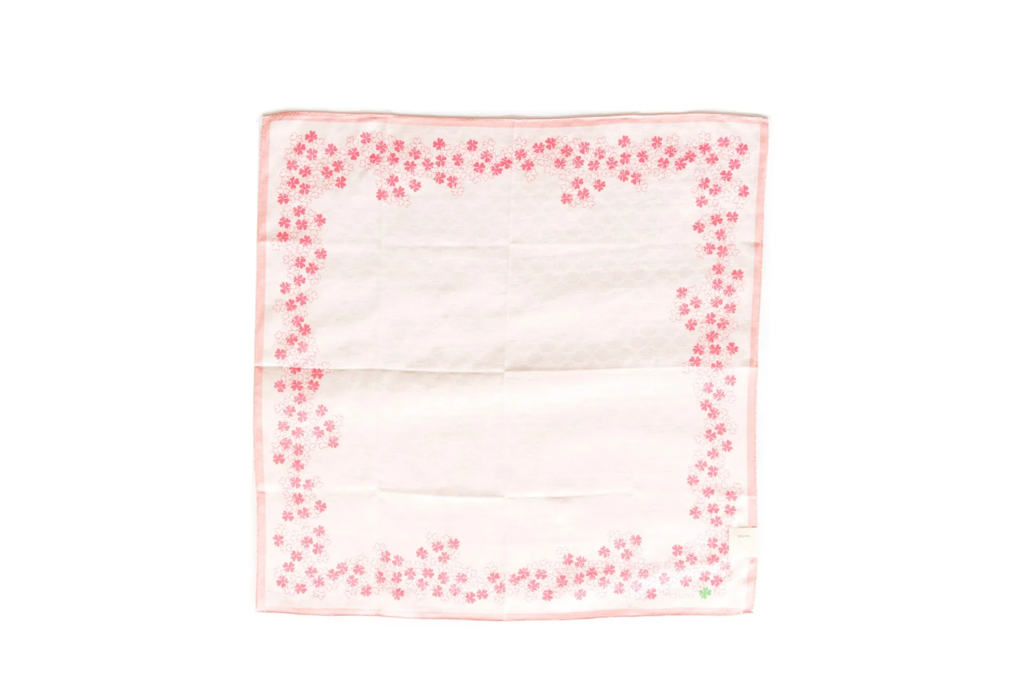 Celine Cotton Square Bandana Scarf "New" Old Stock