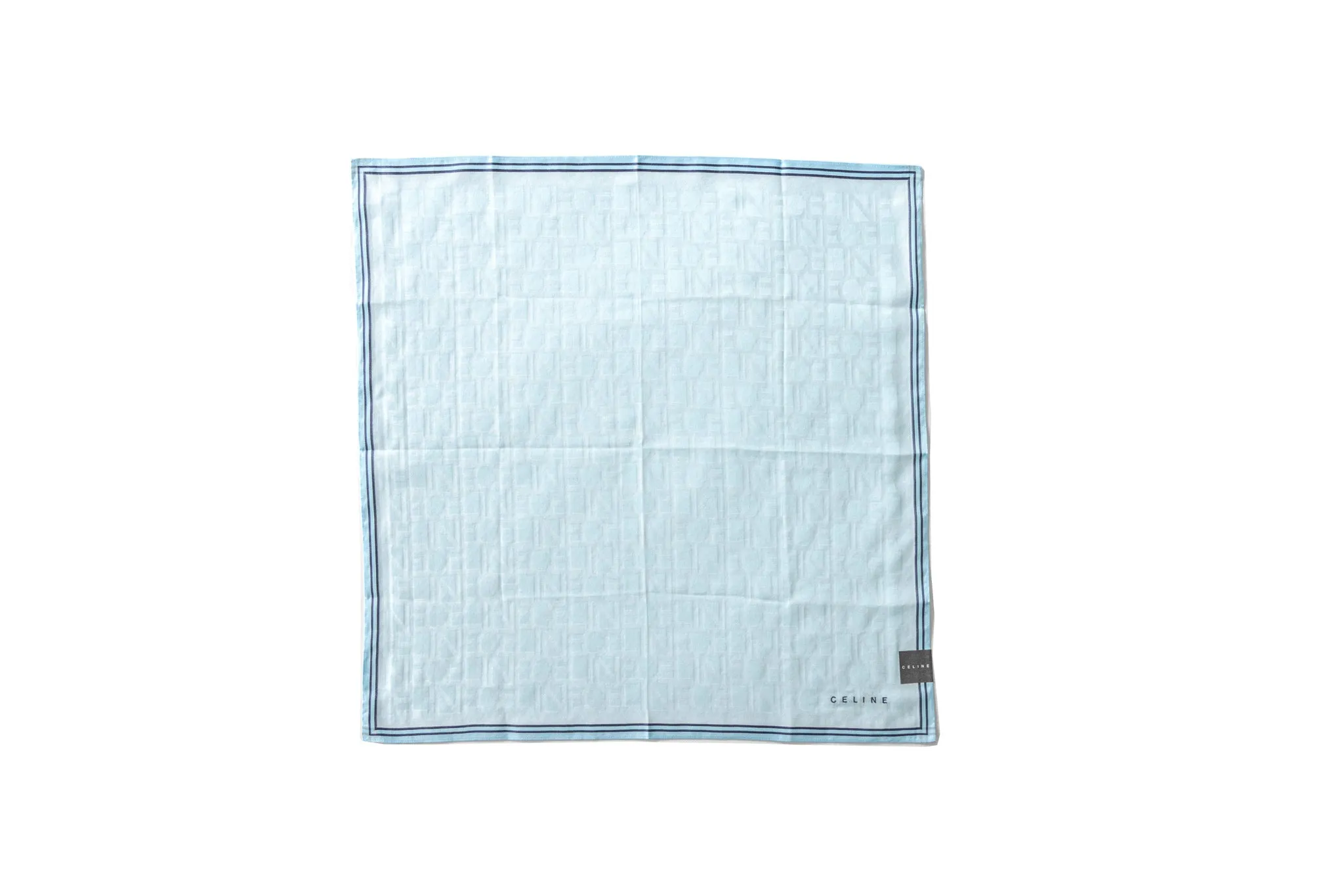 Celine Cotton Square Bandana Scarf "New" Old Stock