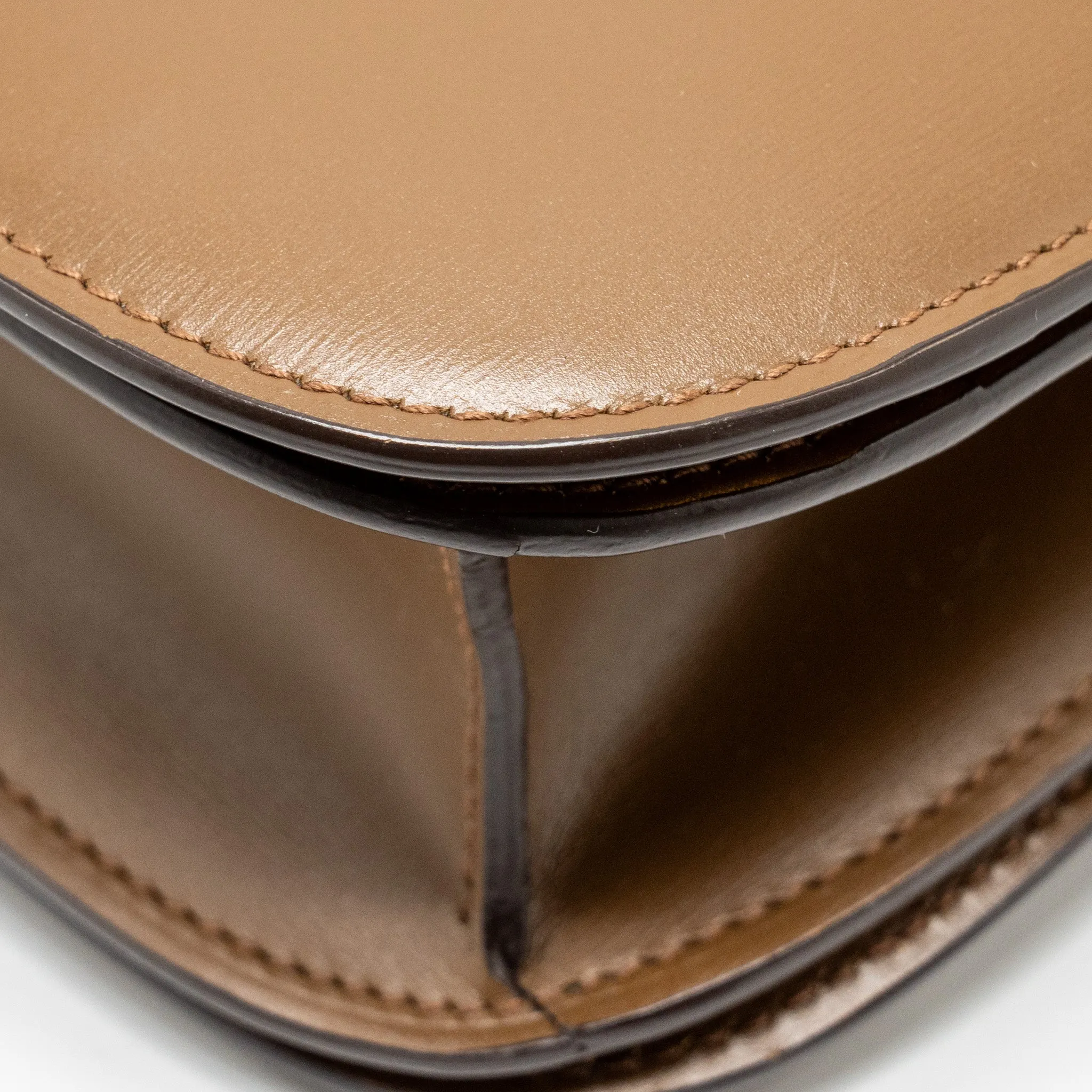Celine Medium Classic Box Bag Calfskin Brown GHW